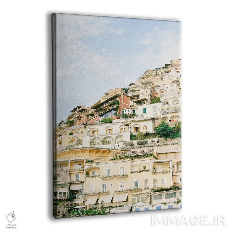 تابلو دکوراتیو پوزیتانو روی فیلم اثر جاستین میلتون - نمای پرسپکتیو محصول