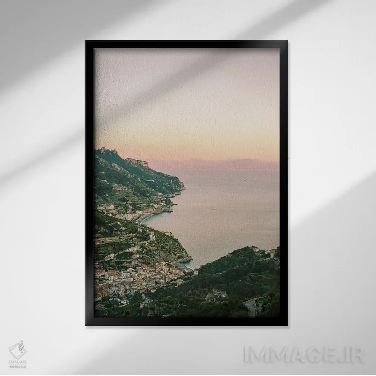 تابلو دکوراتیو زیبایی راولو اثر جاستین میلتون - نمای قابدار مشکی