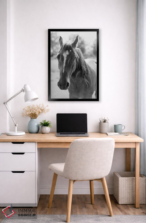 تابلو دکوراتیو پرتره یک اسب اثر جاستین میلتون - D5B