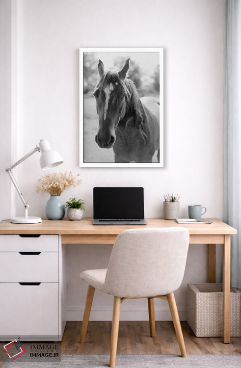 تابلو دکوراتیو پرتره یک اسب اثر جاستین میلتون - D4W
