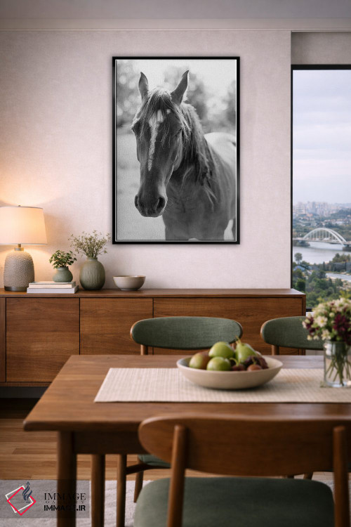 تابلو دکوراتیو پرتره یک اسب اثر جاستین میلتون - D6B