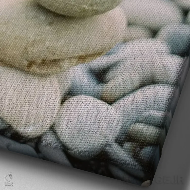 تابلو دکوراتیو مجسمه ساحل صخره ای اثر جاستین میلتون - نمای نزدیک بافت بوم