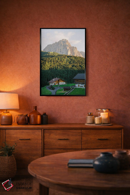 تابلو دکوراتیو شهر کوهستانی اثر جاستین میلتون - D4B