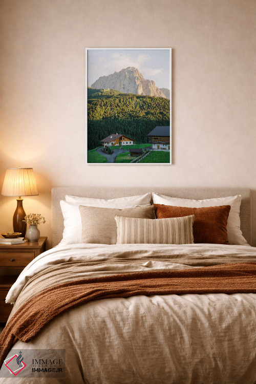 تابلو دکوراتیو شهر کوهستانی اثر جاستین میلتون - D5W