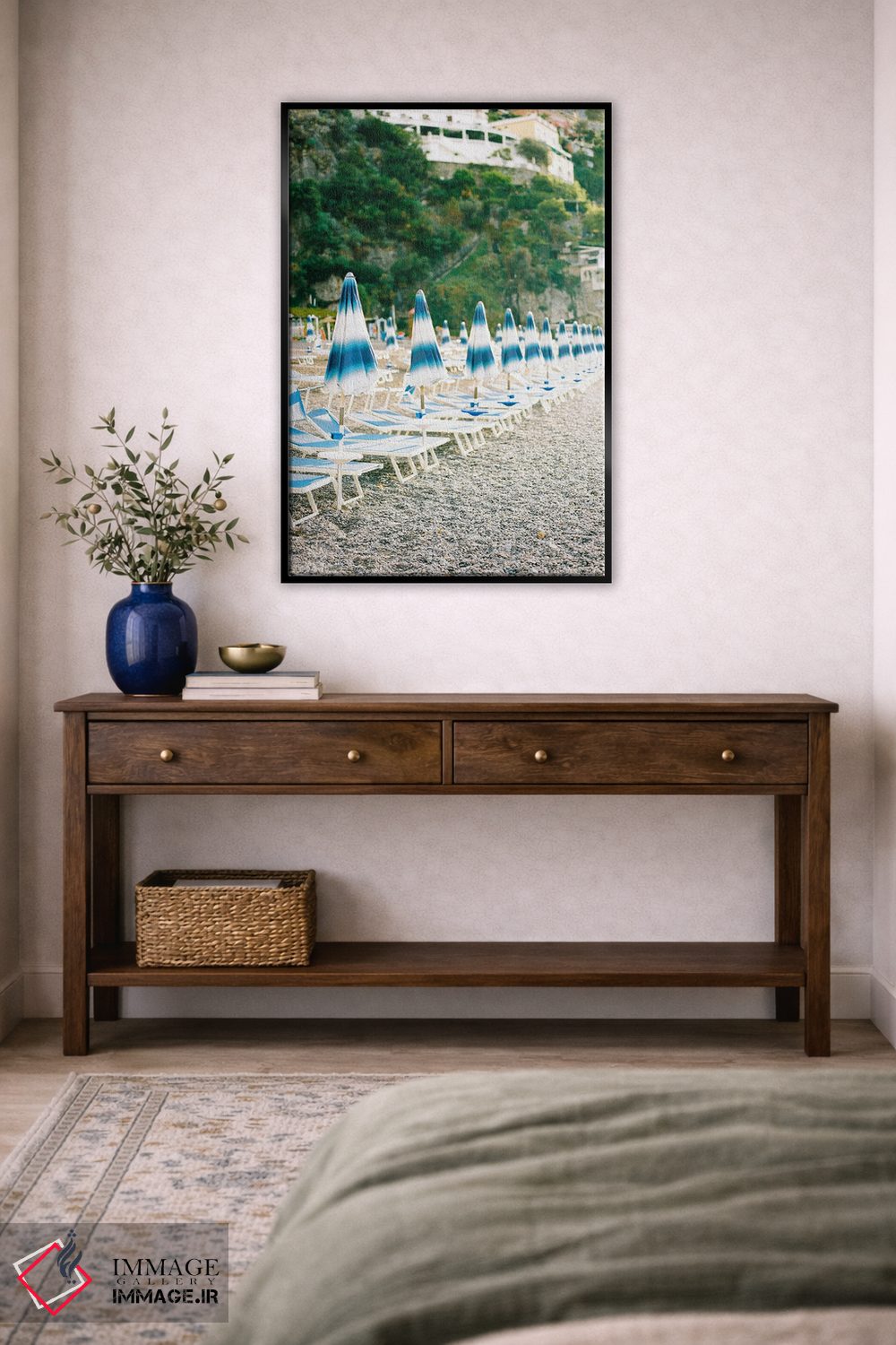 تابلو دکوراتیو ساحل پوزیتانو اثر جاستین میلتون - D5B