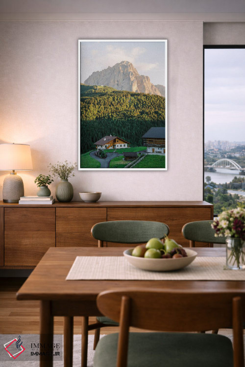 تابلو دکوراتیو شهر کوهستانی اثر جاستین میلتون - D6W
