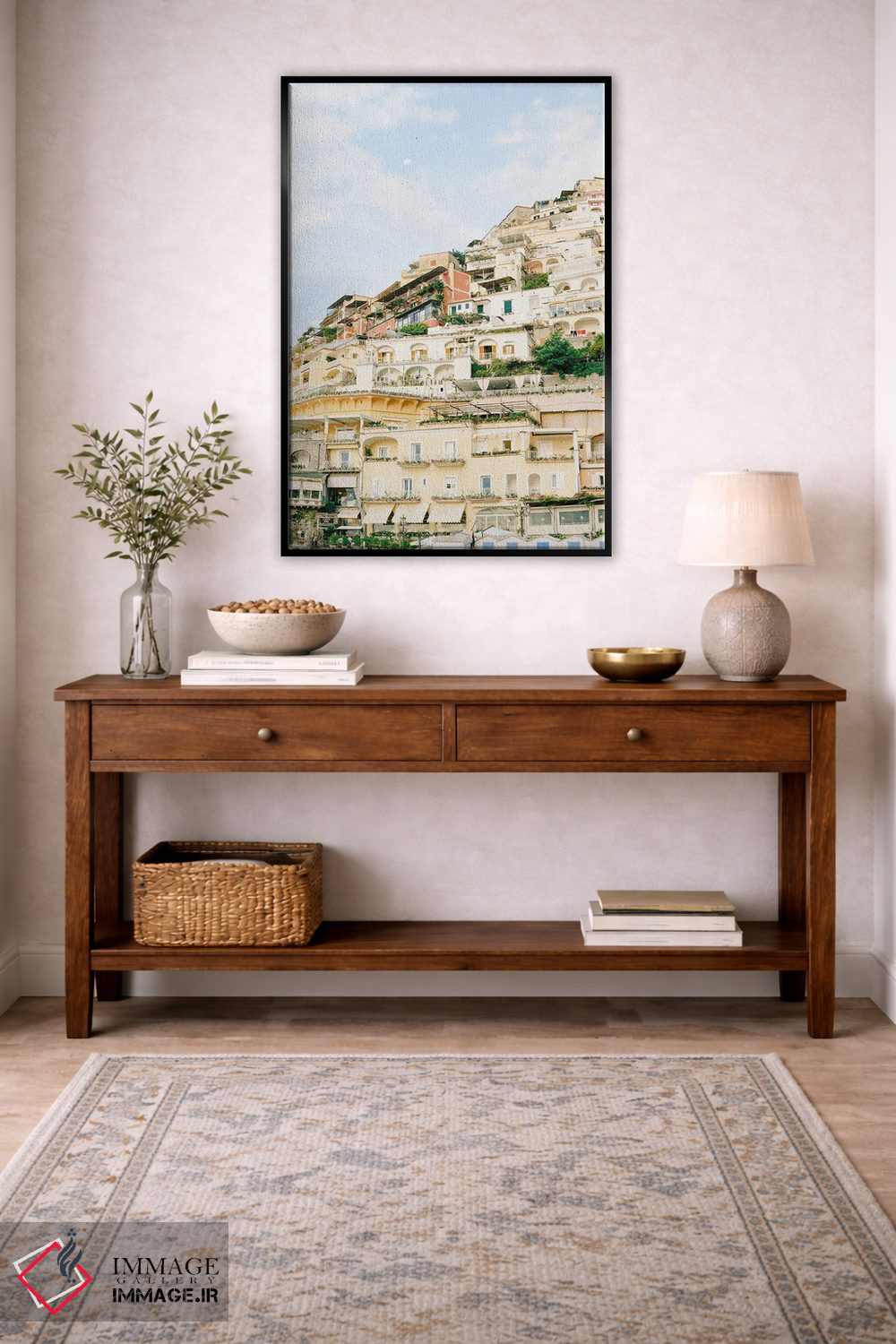 تابلو دکوراتیو پوزیتانو روی فیلم اثر جاستین میلتون - D5B