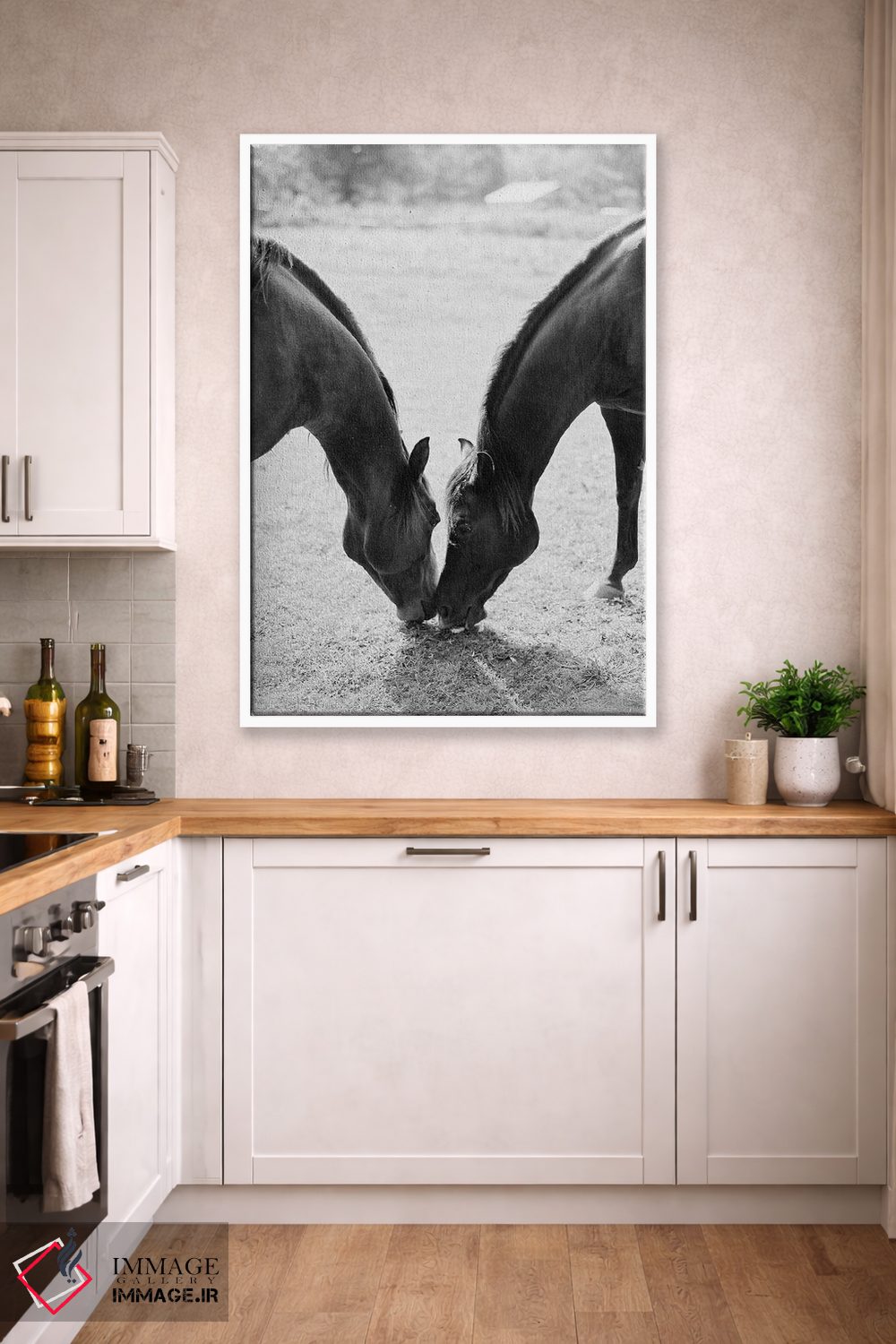 تابلو دکوراتیو اسب های شریک اثر جاستین میلتون - D3W