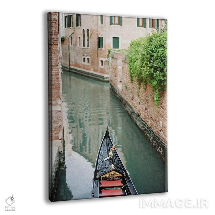 تابلو دکوراتیو گوندولاها در ونیز اثر جاستین میلتون - نمای پرسپکتیو محصول