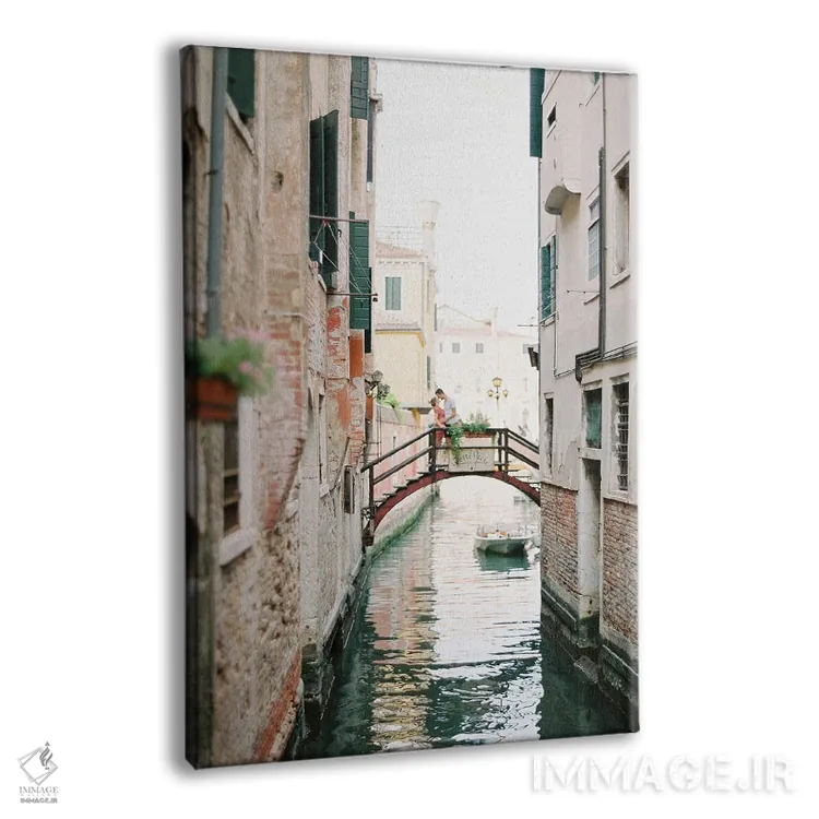 تابلو دکوراتیو گشت زنی در کانال های ونیز اثر جاستین میلتون - نمای پرسپکتیو محصول