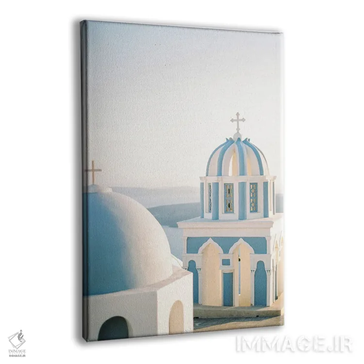 تابلو دکوراتیو کلیسای سانتورینی اثر جاستین میلتون - نمای پرسپکتیو محصول