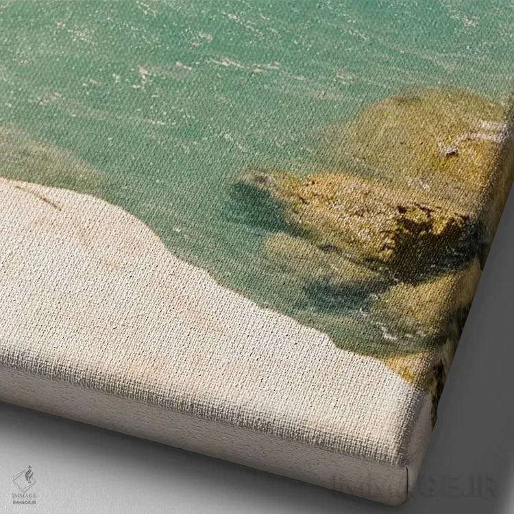 تابلو دکوراتیو Milos,جزیره ی یونانی، میلوس اثر جاستین میلتون - نمای نزدیک بافت بوم