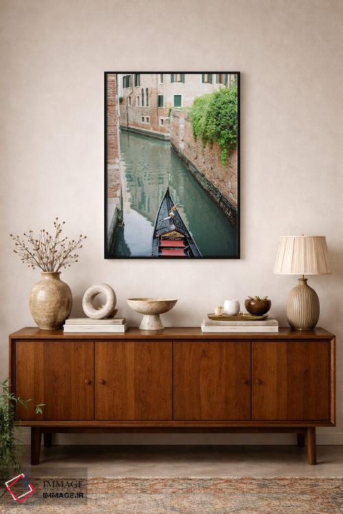 تابلو دکوراتیو گوندولاها در ونیز اثر جاستین میلتون - D2B