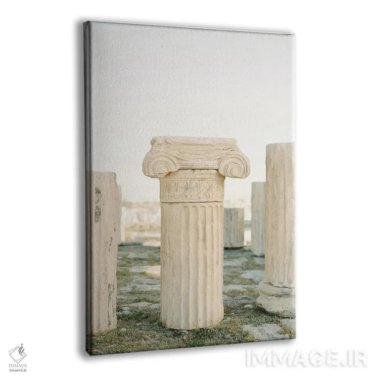 تابلو دکوراتیو ستون های یونان باستان اثر جاستین میلتون - نمای پرسپکتیو محصول