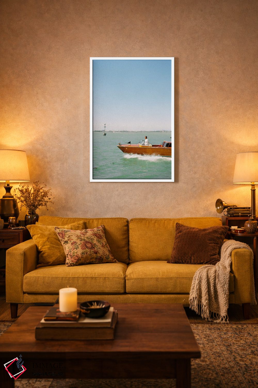 تابلو دکوراتیو آب های باز ونیز اثر جاستین میلتون - D1W