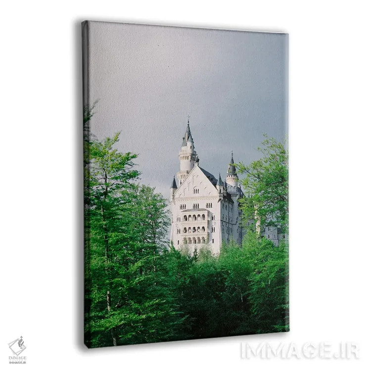 تابلو دکوراتیو قلعه ی رویایی اثر جاستین میلتون - نمای پرسپکتیو محصول