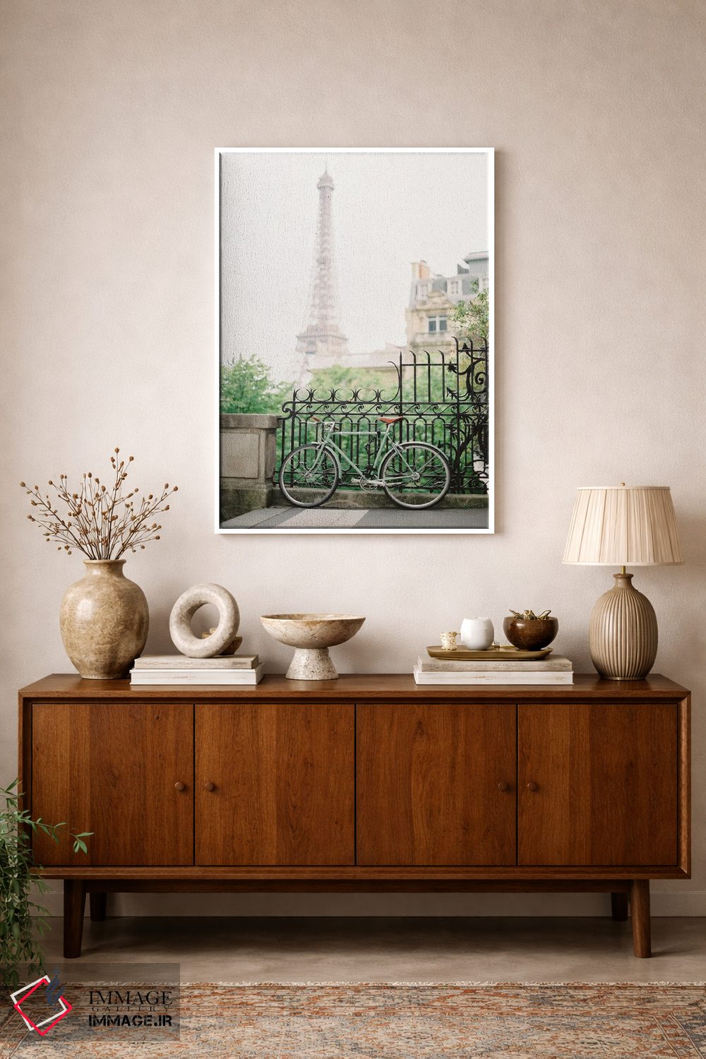 تابلو دکوراتیو پیاده روهای پاریسی اثر جاستین میلتون - D1W