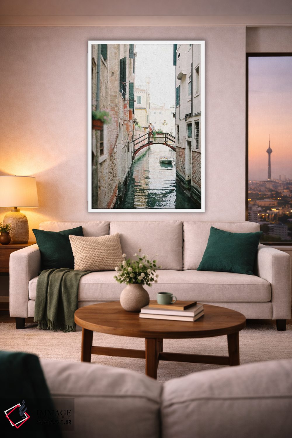تابلو دکوراتیو گشت زنی در کانال های ونیز اثر جاستین میلتون - D1W