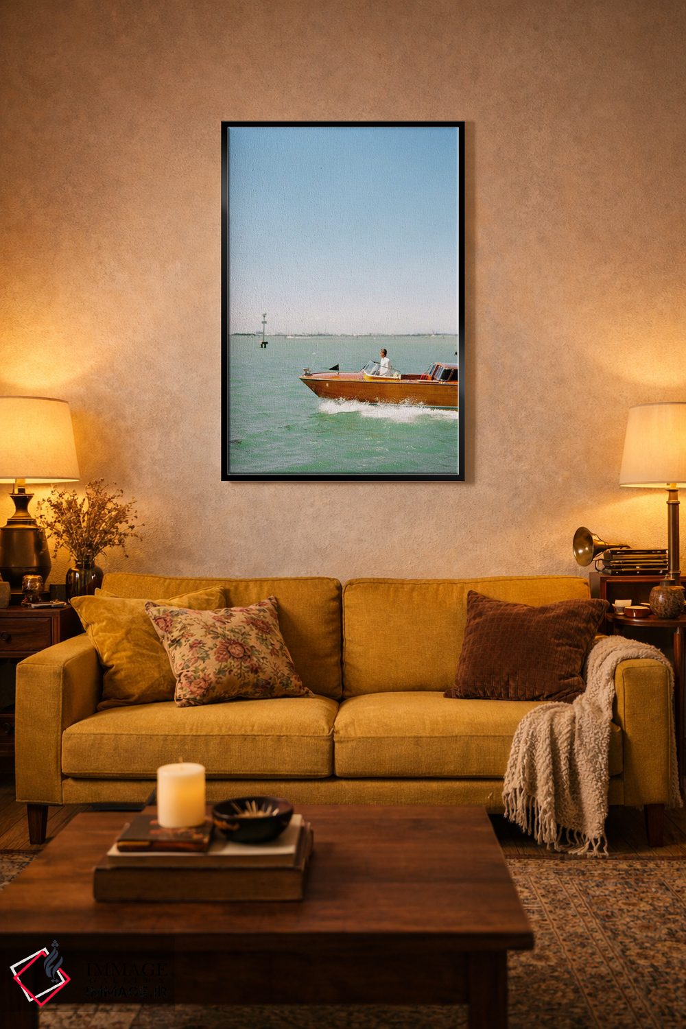 تابلو دکوراتیو آب های باز ونیز اثر جاستین میلتون - D5B