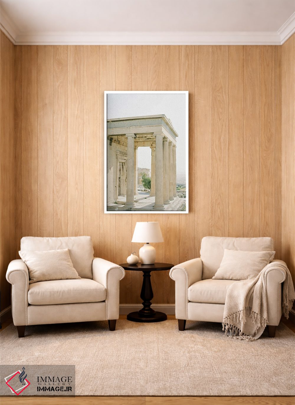 تابلو دکوراتیو معماری یونان باستان اثر جاستین میلتون - D3W