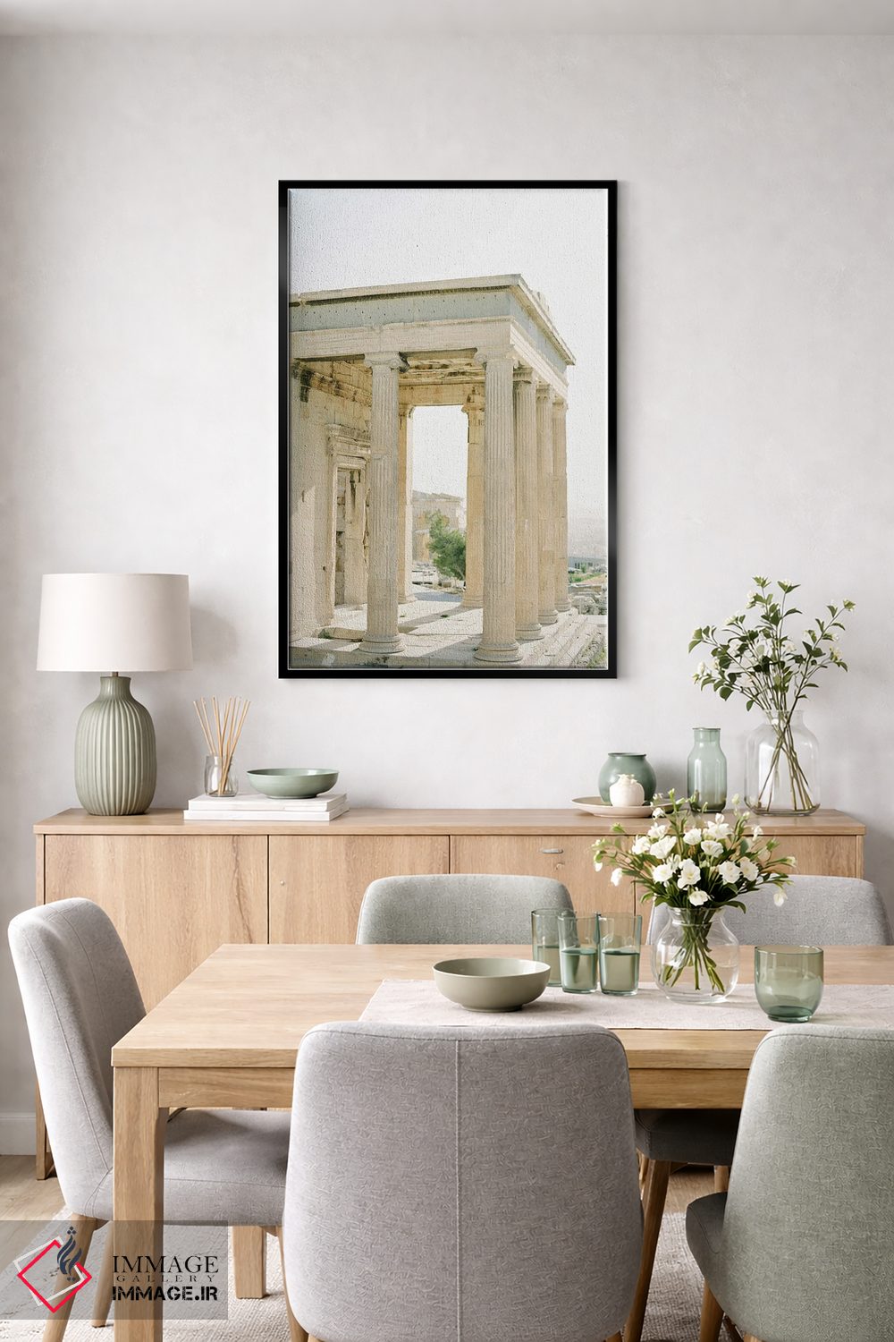 تابلو دکوراتیو معماری یونان باستان اثر جاستین میلتون - D6B