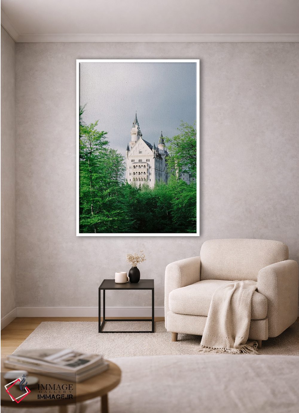 تابلو دکوراتیو قلعه ی رویایی اثر جاستین میلتون - D1W