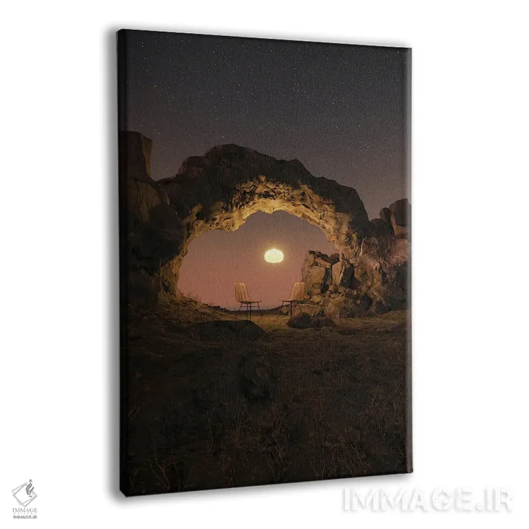 تابلو دکوراتیو آرامش کویری اثر جیمز ترالی - نمای پرسپکتیو محصول