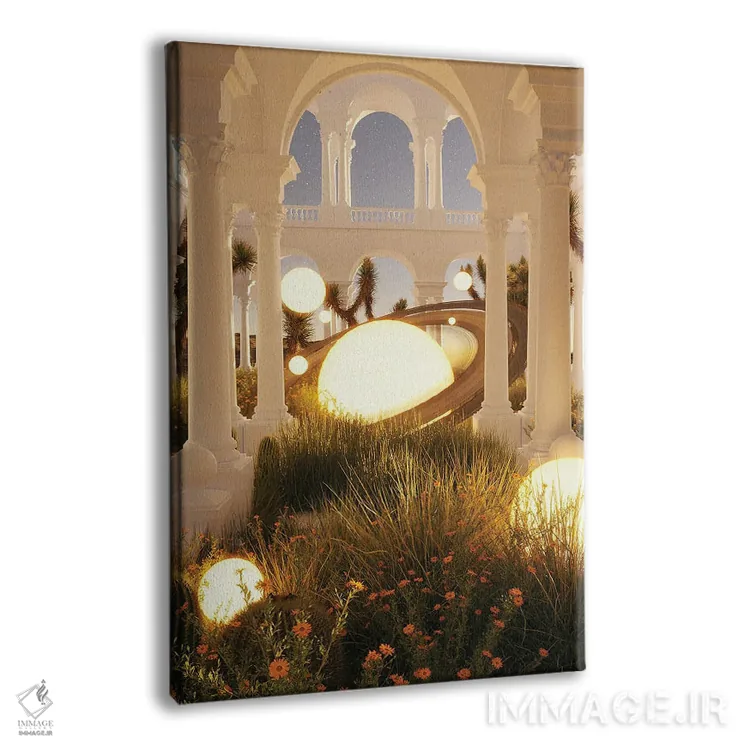 تابلو دکوراتیو باغ های رصد خانه ای اثر جیمز ترالی - نمای پرسپکتیو محصول