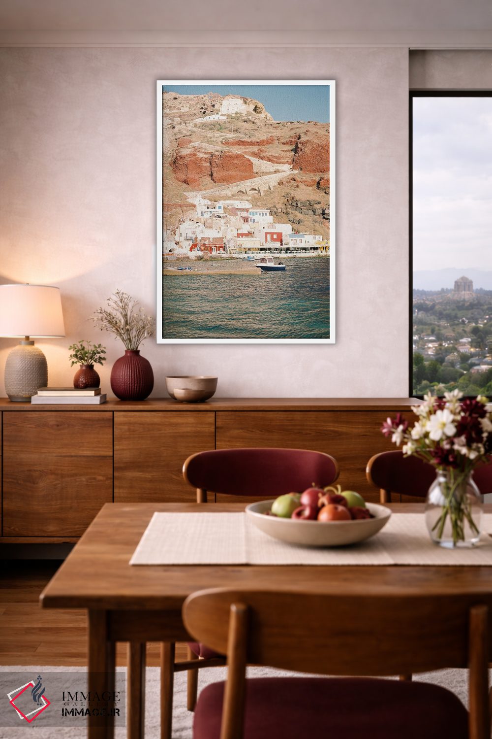 تابلو دکوراتیو جزایر یونان اثر جاستین میلتون - D3W