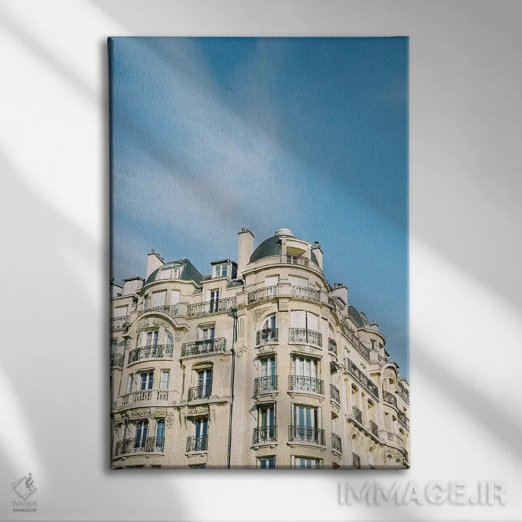 تابلو دکوراتیو خیابان های پاریسی اثر جاستین میلتون - نمای روبهرو روی دیوار