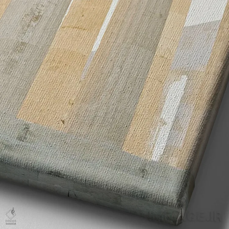 تابلو دکوراتیو ویرانه های یونانی در ساعت طلایی اثر جاستین میلتون - نمای نزدیک بافت بوم