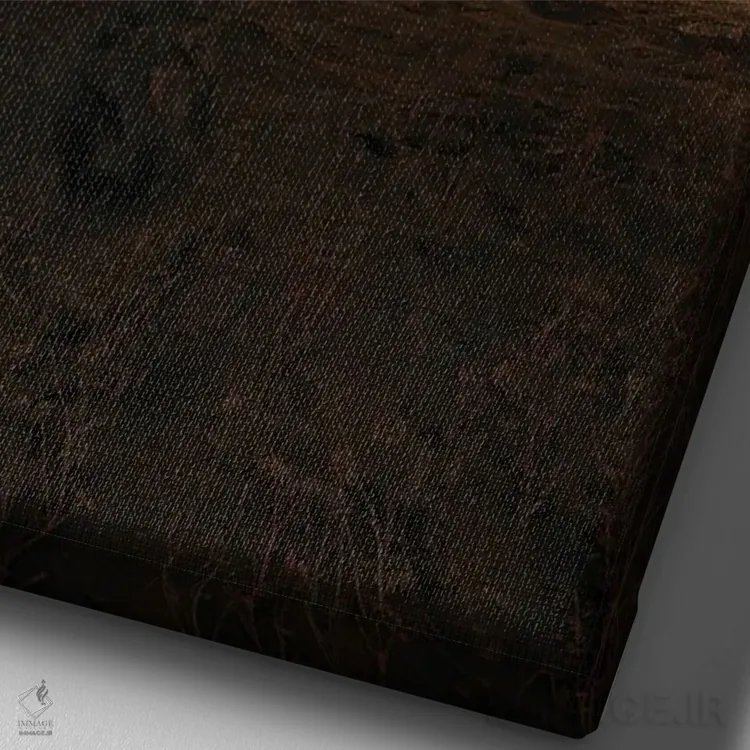 تابلو دکوراتیو آرامش کویری اثر جیمز ترالی - نمای نزدیک بافت بوم