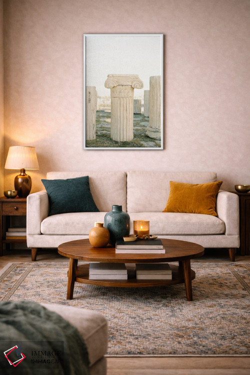 تابلو دکوراتیو ستون های یونان باستان اثر جاستین میلتون - D2W