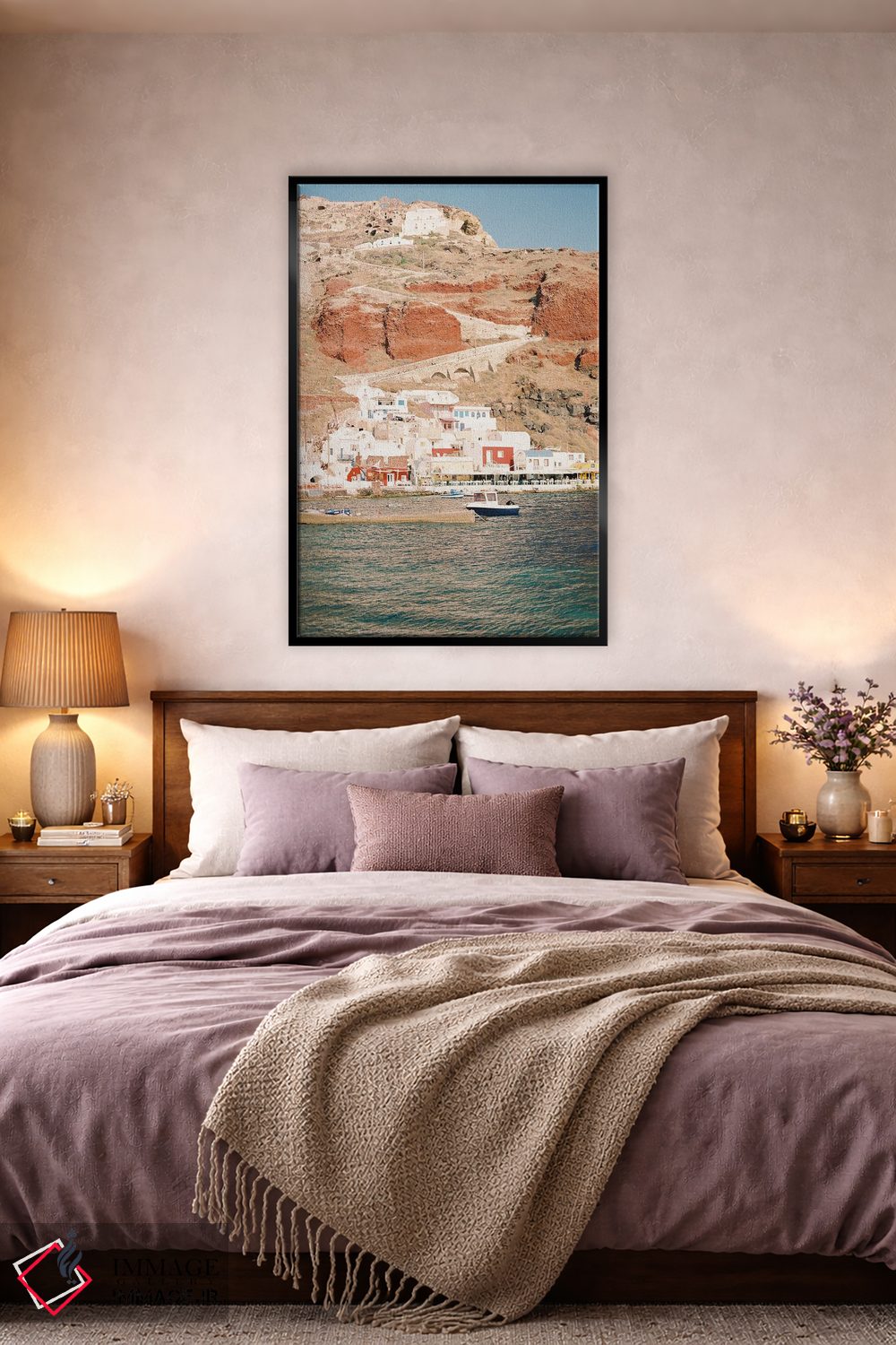 تابلو دکوراتیو جزایر یونان اثر جاستین میلتون - D4B