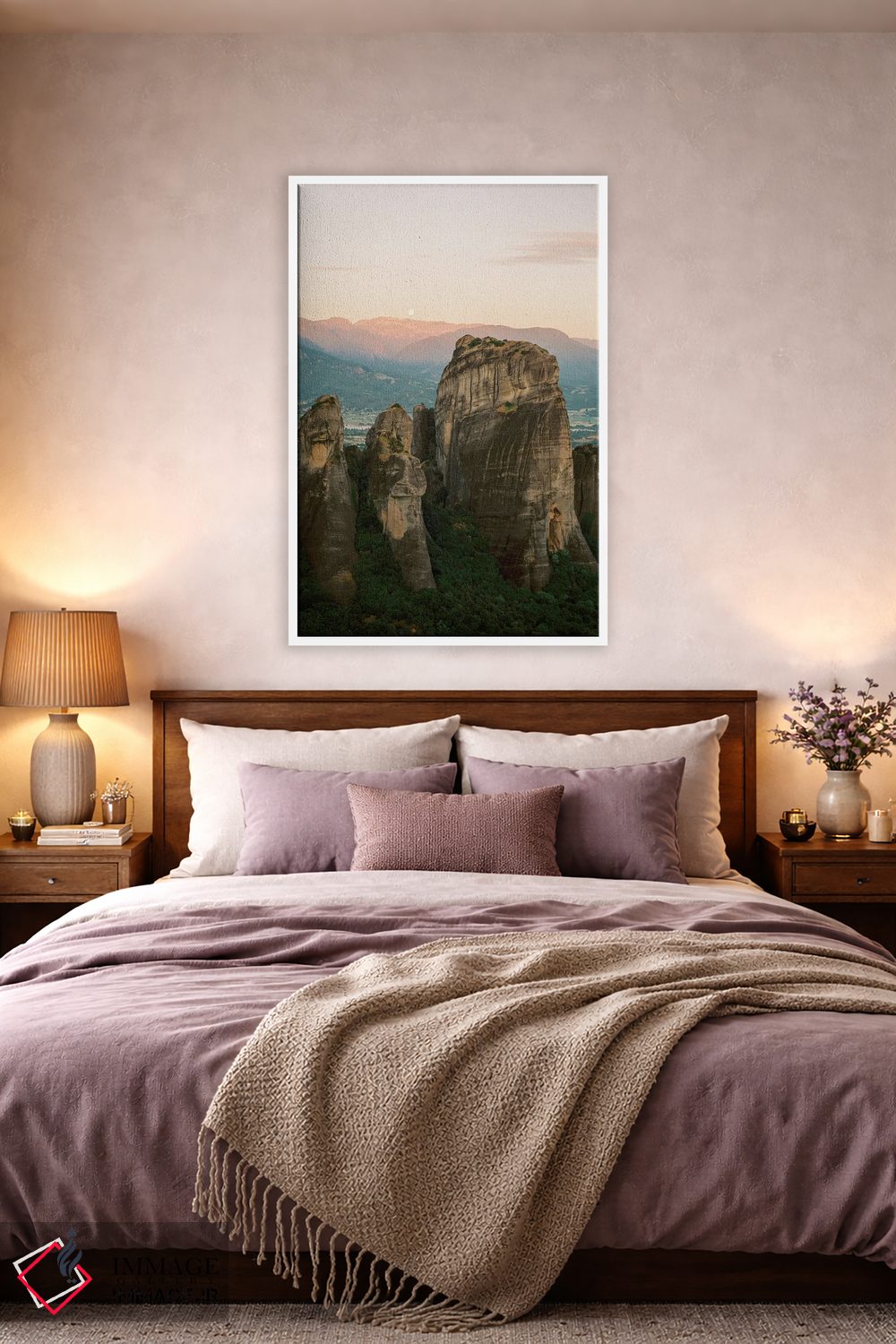 تابلو دکوراتیو صخره های سربرافراشته مته ئورا اثر جاستین میلتون - D4W