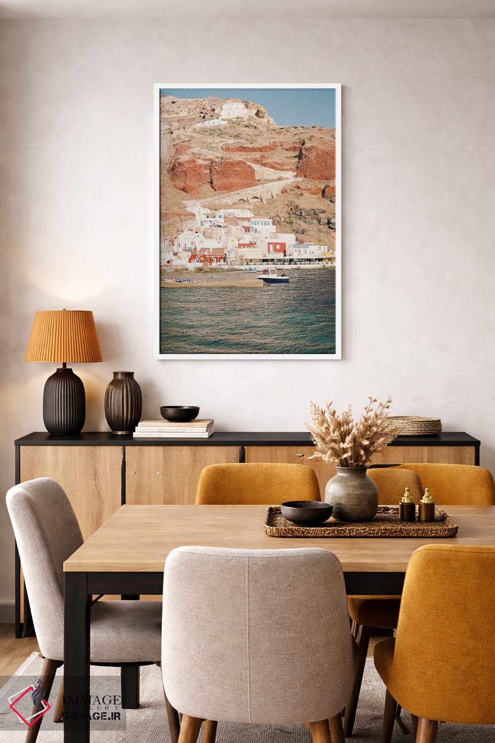 تابلو دکوراتیو جزایر یونان اثر جاستین میلتون - D5W