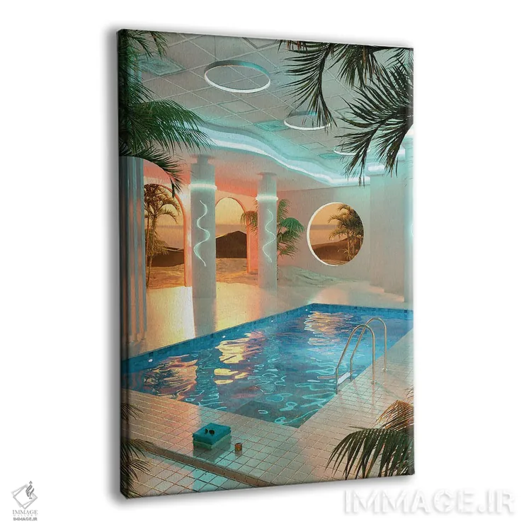 تابلو دکوراتیو استخر ویپر ویو اثر جیمز ترالی - نمای پرسپکتیو محصول