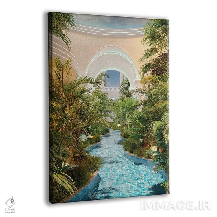 تابلو دکوراتیو مرکز خرید استخر ویپر ویو اثر جیمز ترالی - نمای پرسپکتیو محصول