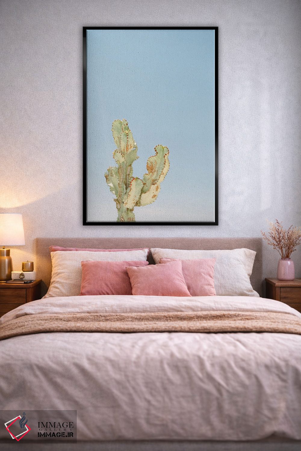 تابلو دکوراتیو کاکتوس تنها اثر جاستین میلتون - D2B