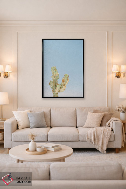 تابلو دکوراتیو کاکتوس تنها اثر جاستین میلتون - D3B
