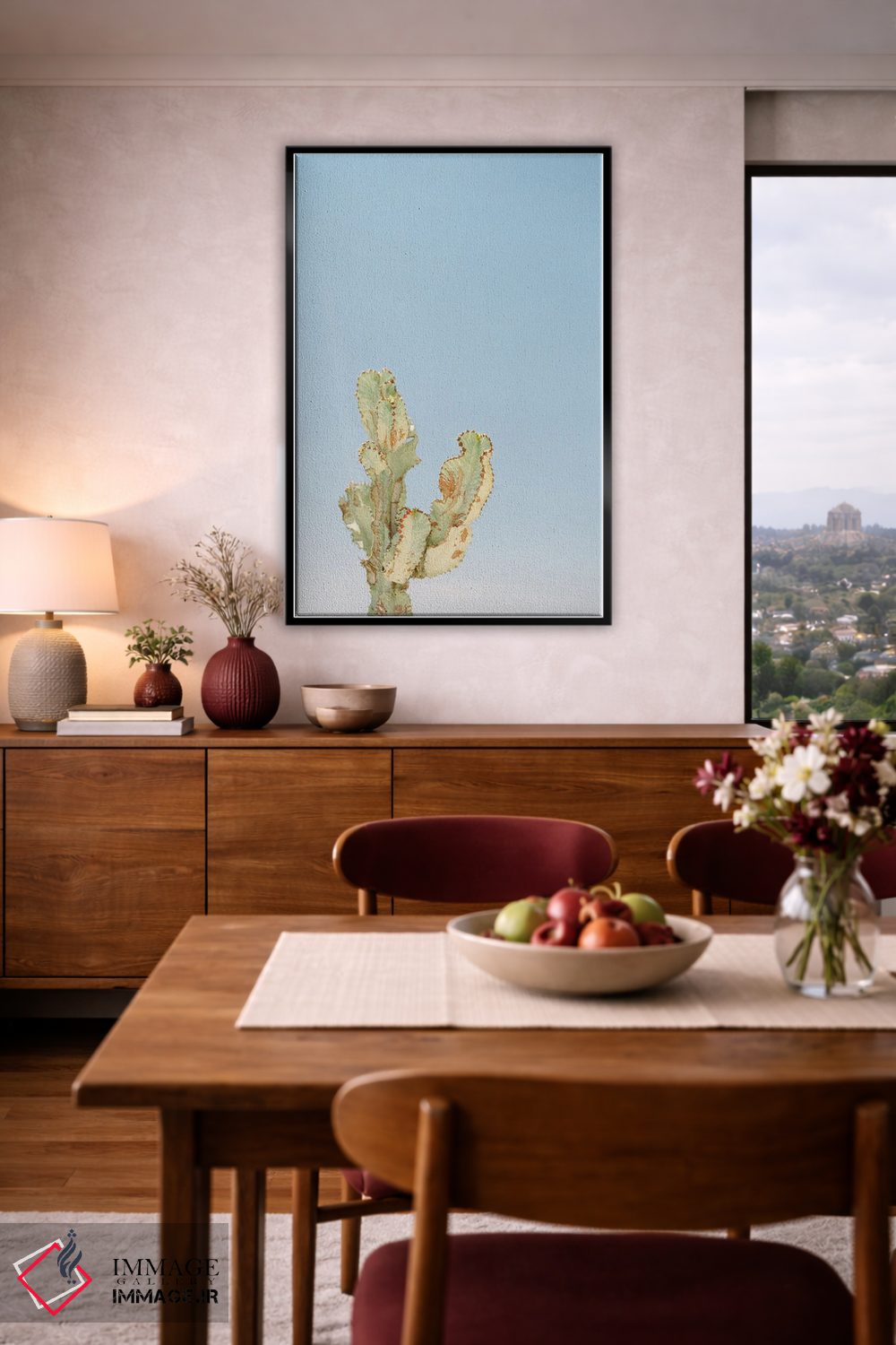 تابلو دکوراتیو کاکتوس تنها اثر جاستین میلتون - D4B