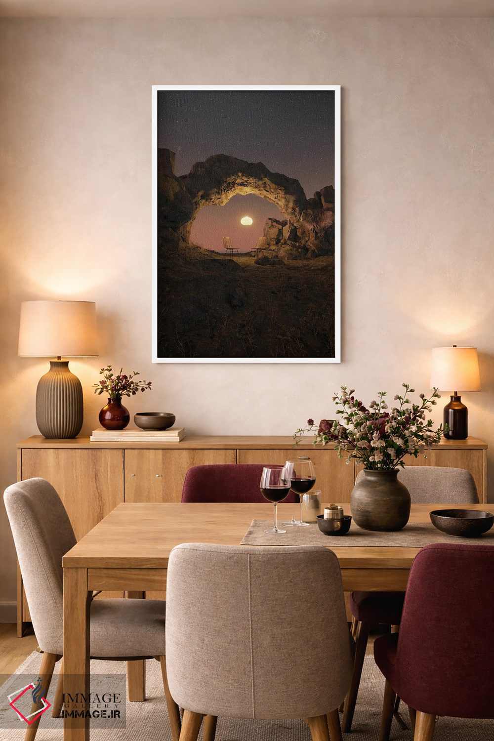 تابلو دکوراتیو آرامش کویری اثر جیمز ترالی - D5W