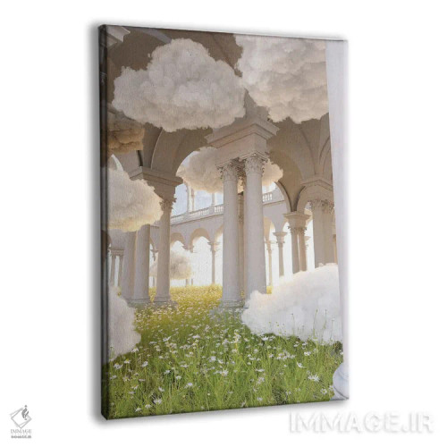 تابلو دکوراتیو باغ های ابری اثر جیمز ترالی - نمای پرسپکتیو محصول