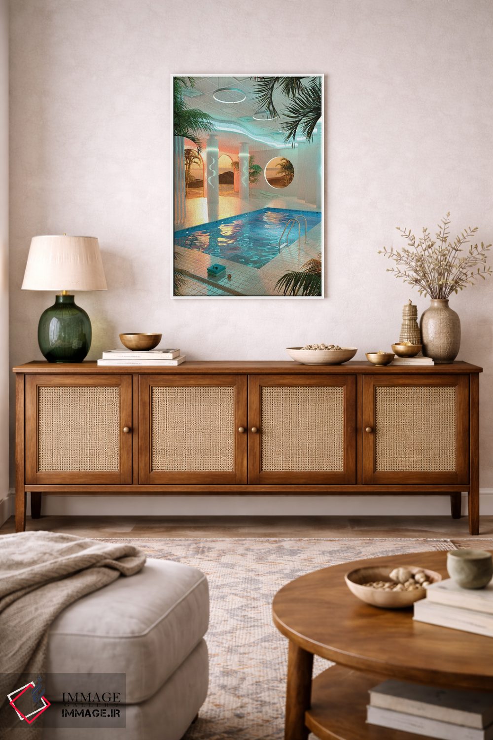 تابلو دکوراتیو استخر ویپر ویو اثر جیمز ترالی - D1W