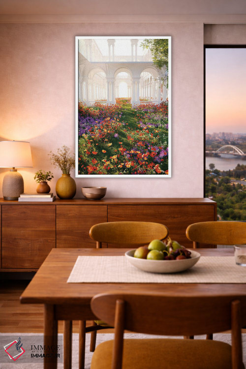 تابلو دکوراتیو سرزمین رویایی گل ها اثر جیمز ترالی - D5W