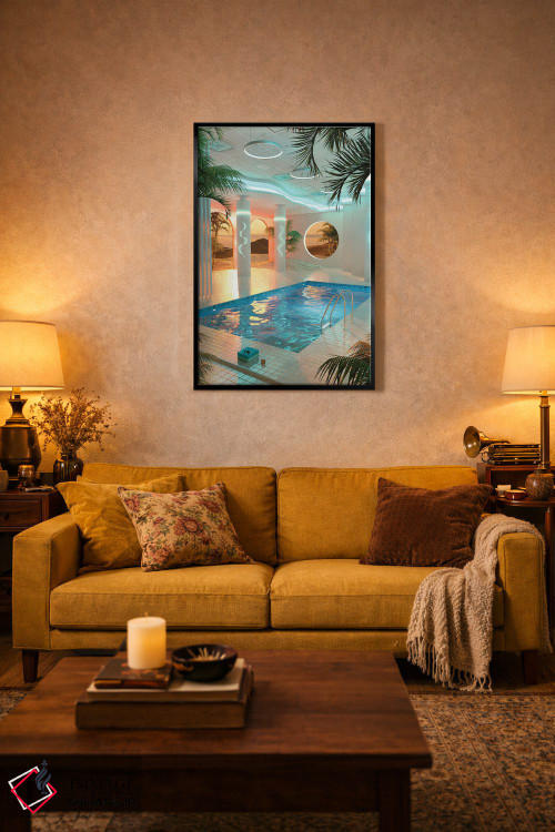 تابلو دکوراتیو استخر ویپر ویو اثر جیمز ترالی - D3B