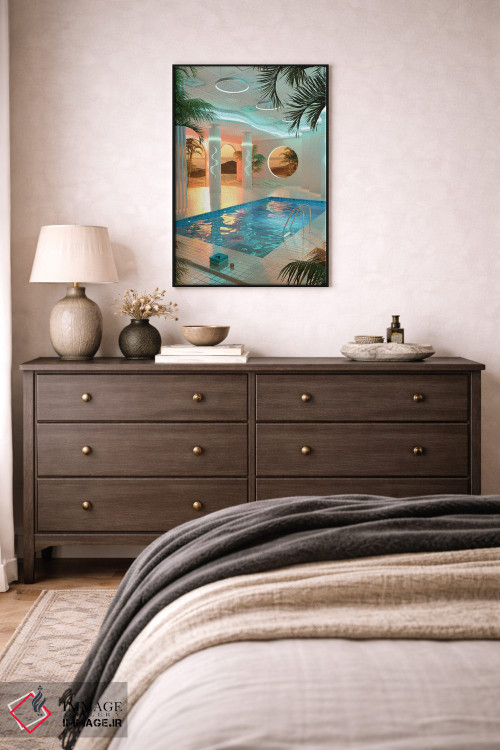 تابلو دکوراتیو استخر ویپر ویو اثر جیمز ترالی - D4B