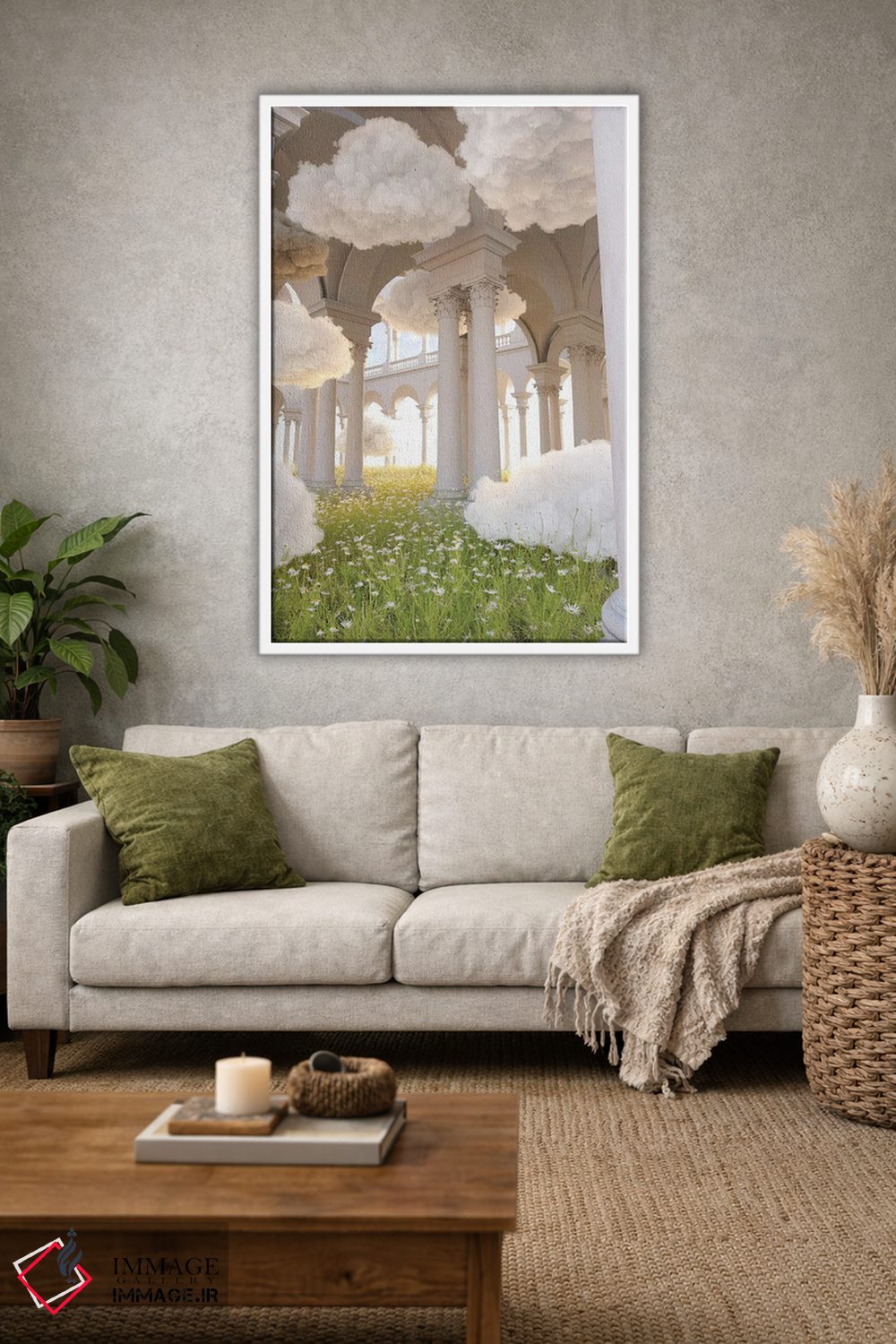 تابلو دکوراتیو باغ های ابری اثر جیمز ترالی - D1W