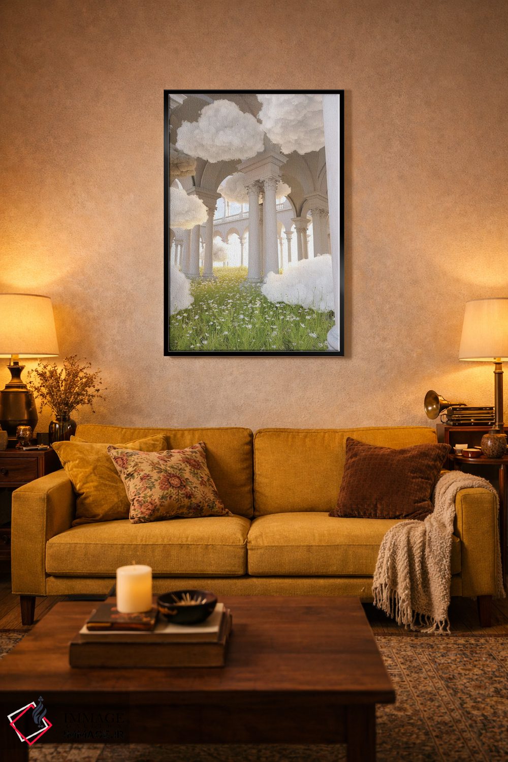 تابلو دکوراتیو باغ های ابری اثر جیمز ترالی - D4B