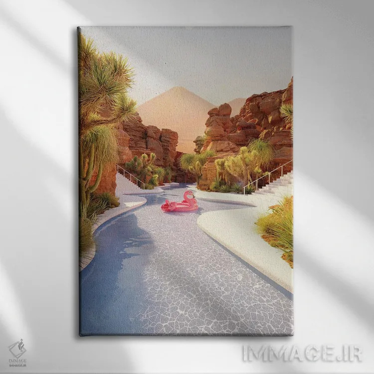 تابلو دکوراتیو پارک آبی جاشوا تری اثر جیمز ترالی - نمای روبهرو روی دیوار